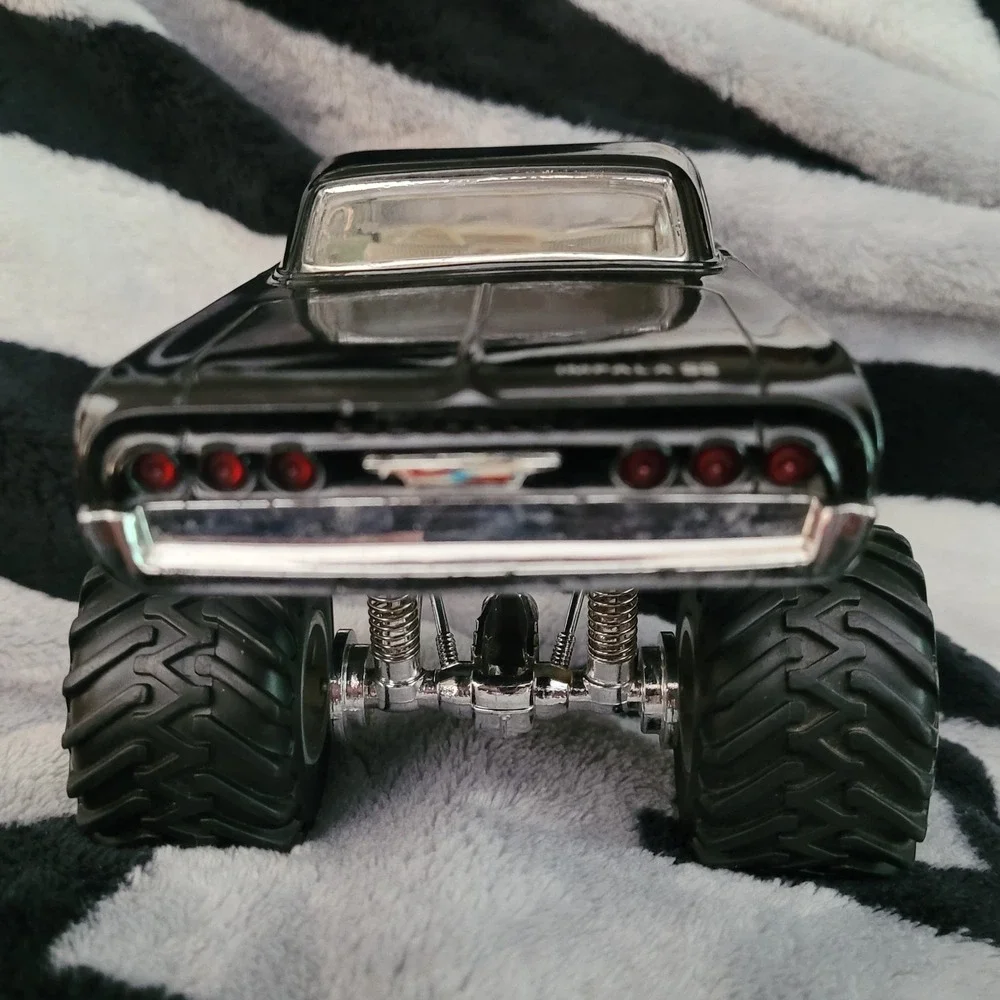 Jada Toys Chevy Impala SS Monster Truck Diecast Opening Doors Hood Black